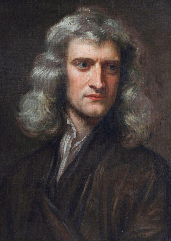Portrait of a man with long hair and a brown coat against a dark background